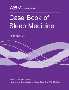 Case Book of Sleep Medicine Third Edition (Online)