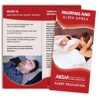 Snoring & Sleep Apnea Brochures