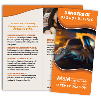 Dangers of Drowsy Driving Brochures