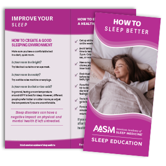 How to Sleep Better Brochures