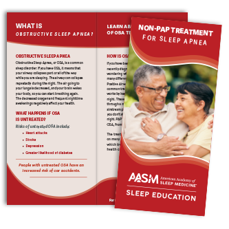 Non-PAP Treatment for Sleep Apnea Brochures