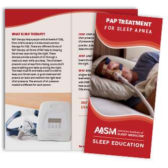 PAP Treatment for Sleep Apnea Brochures