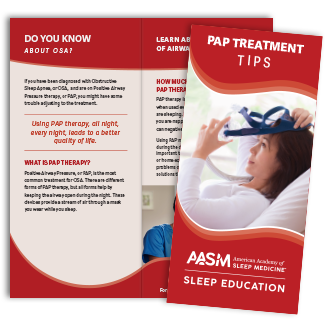 PAP Treatment Tips Brochures